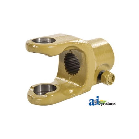 A & I Products Implement Yoke, Splined 1 3/8" - 21 Spline w/ Clamp Bolt 5" x4" x3" A-W320684